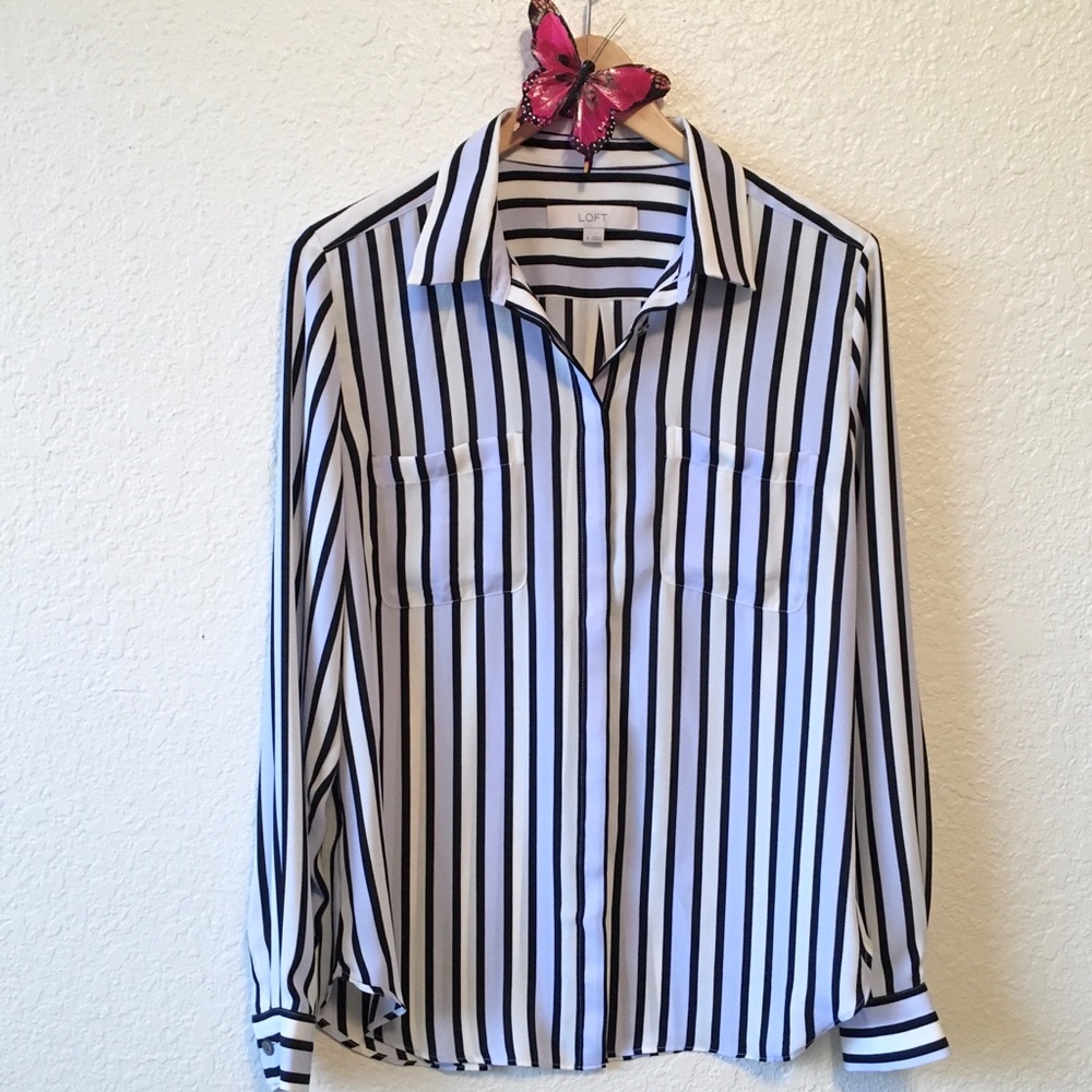 Loft • striped blouse